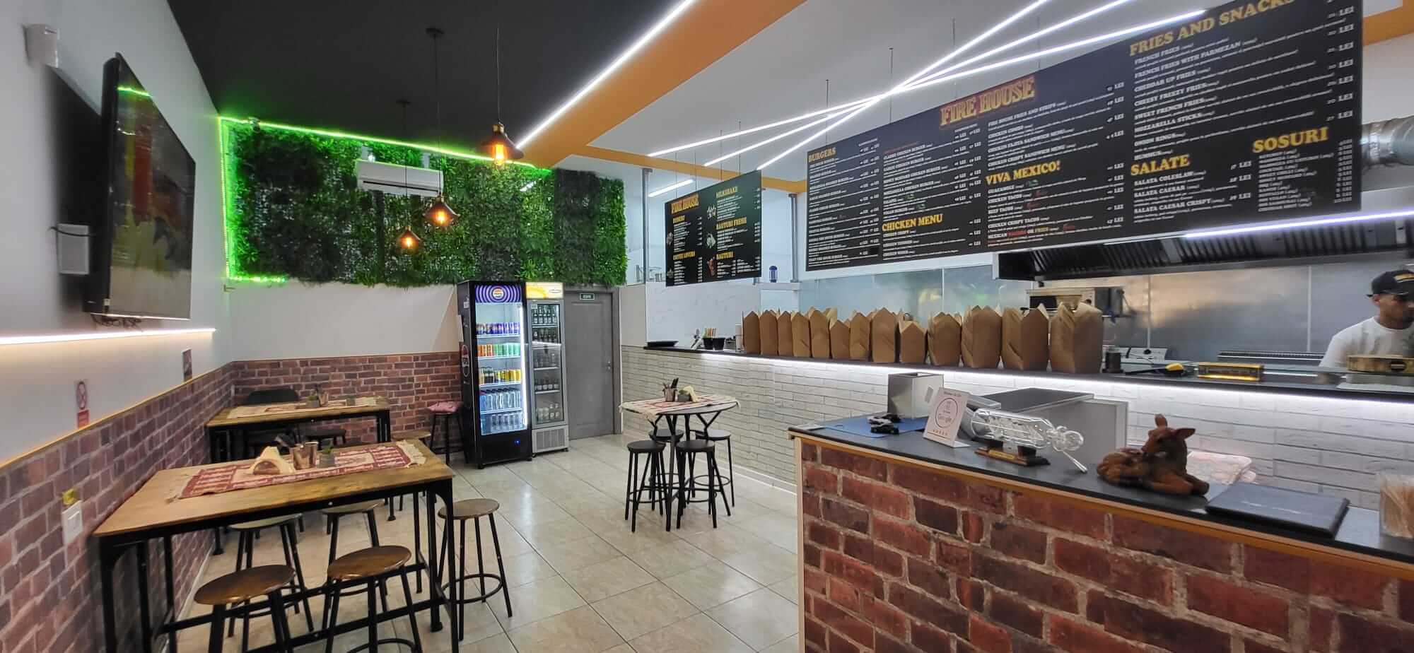 Fire House Restaurant cozy seating area - welcoming atmosphere in Sector 3, Pallady